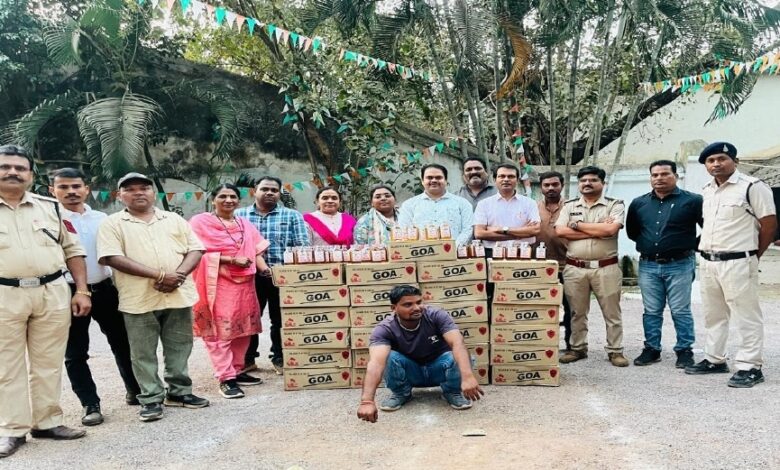 शराब पर बड़ी छापेमारी, 2.23 करोड़ रुपये की अवैध शराब बरामद